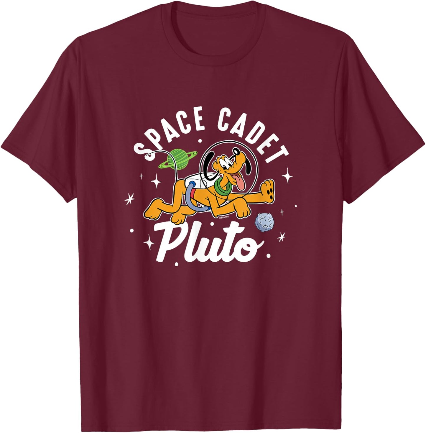 Pluto - Celestial Space Cadet T-Shirt - T-Shirt | Maroon