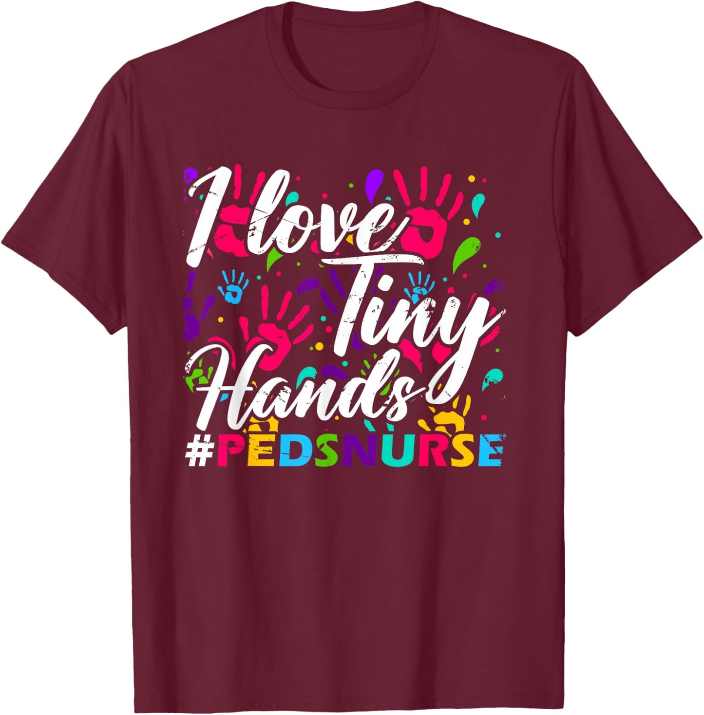 Pediatric Nurse CNA Nursing Medicine Hospital Doctor Clinic T-Shirt - T-Shirt | Maroon