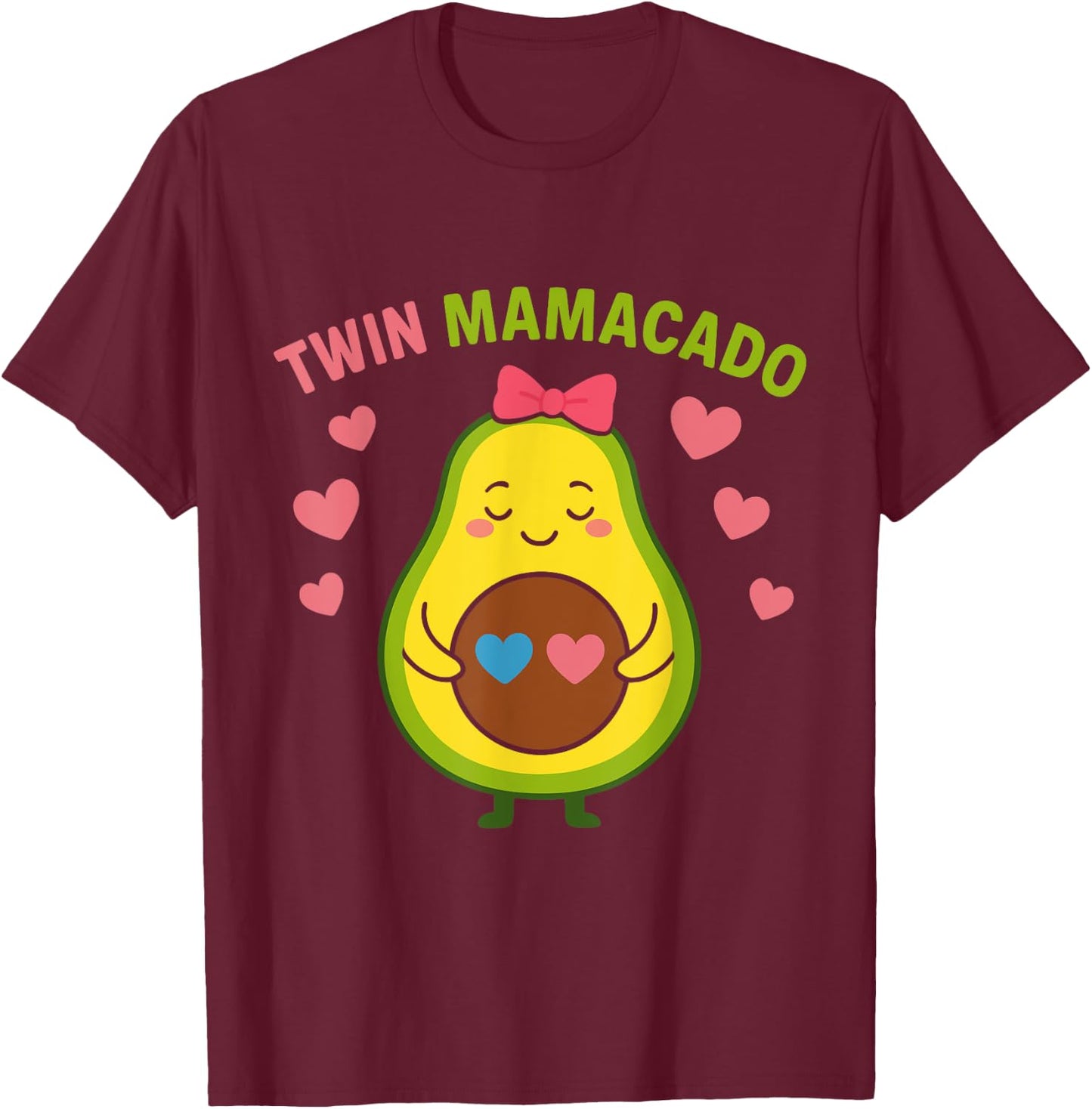 Pregnancy Twin MAMACADO Funny Future Mother T-Shirt - T-Shirt | Maroon