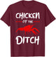 Chicken Of The Ditch Pescatarian Freshwater Crab Crawfish T-Shirt - T-Shirt | Maroon