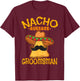 Nacho Average Groomsman Best Man Wedding Cinco de Mayo Party T-Shirt - T-Shirt | Maroon