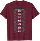 Men's Beard Growth Chart Measurement Bearded Man T-Shirt - T-Shirt | Maroon