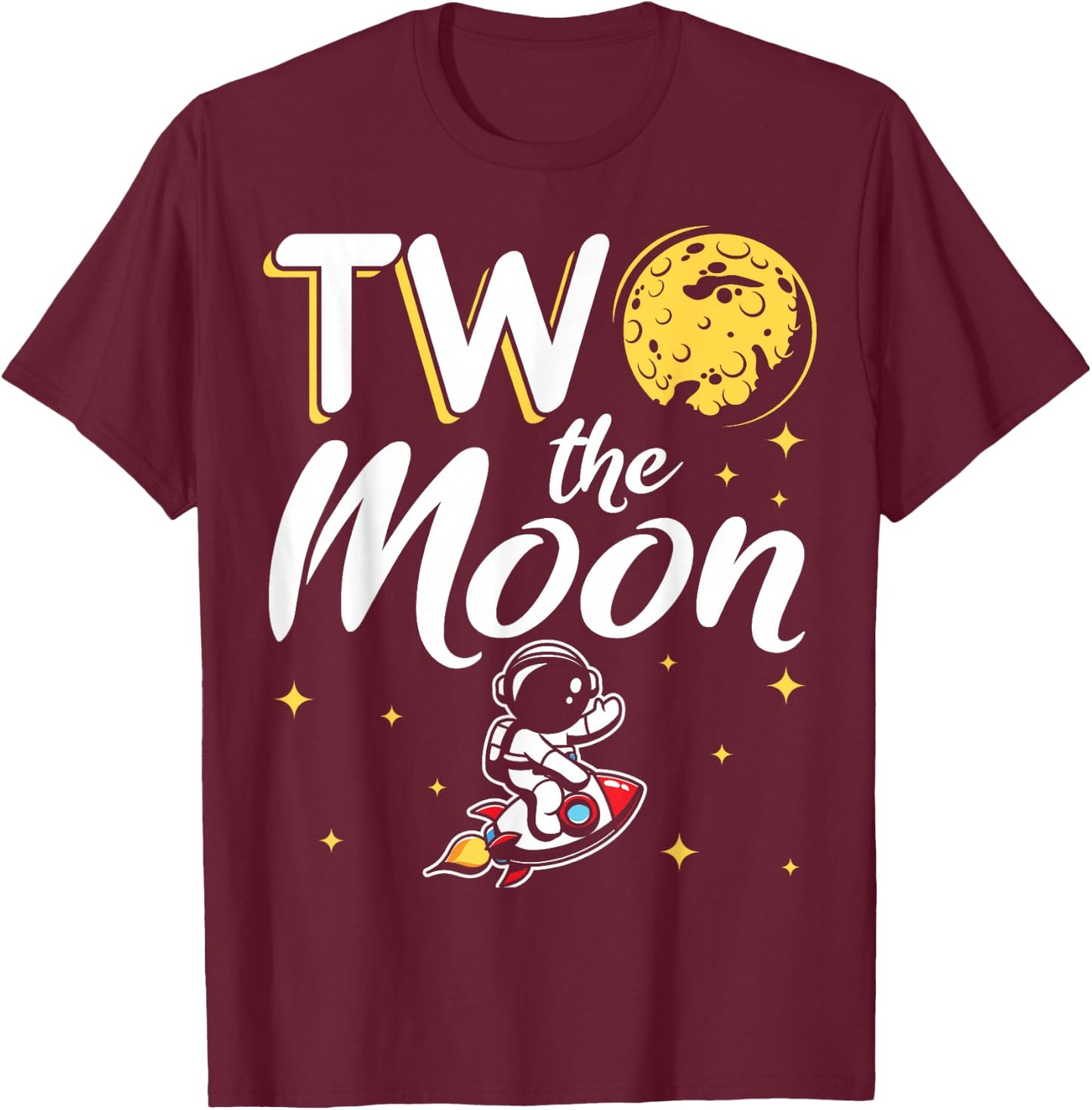 Two Room Two The Moon 2 T-Shirt - T-Shirt | Maroon
