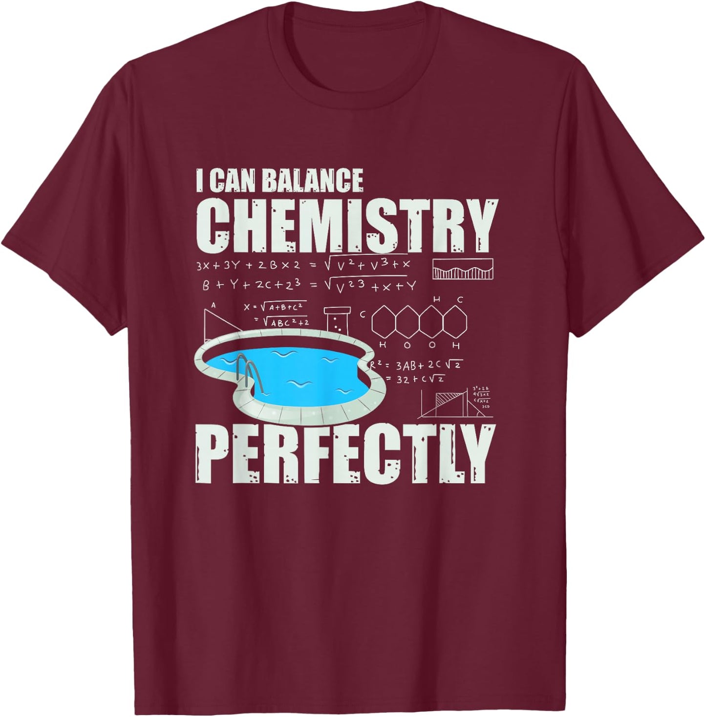 Pool Guy Design for Swimming Pool Boy and Pool Cleaner T-Shirt - T-Shirt | Maroon