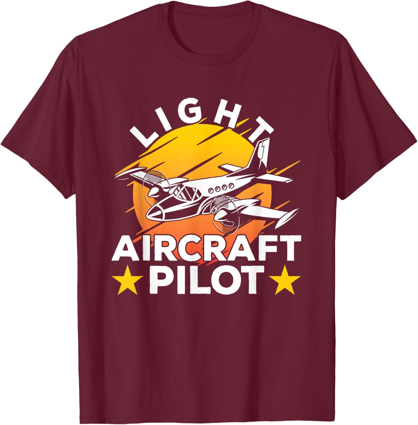 Light Aircraft Pilot Private Small Airplane T-Shirt - T-Shirt | Maroon