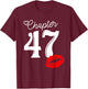 Chapter 47 Years 1973 47th Happy Birthday Lips T-Shirt - T-Shirt | Maroon