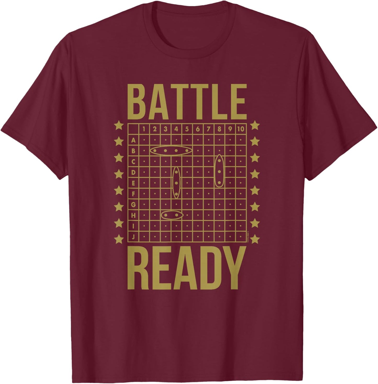 Battleship Battle Ready T-Shirt - T-Shirt | Maroon