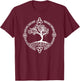 Tree of Life Yggdrasill Celtic Knot Shirt T-Shirt - T-Shirt | Maroon