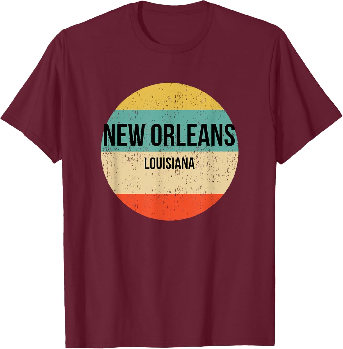 New Orleans Louisiana Shirt | New Orleans T-Shirt - T-Shirt | Maroon