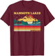 Vintage Retro Family Vacation California Mammoth Lake T-Shirt - T-Shirt | Maroon