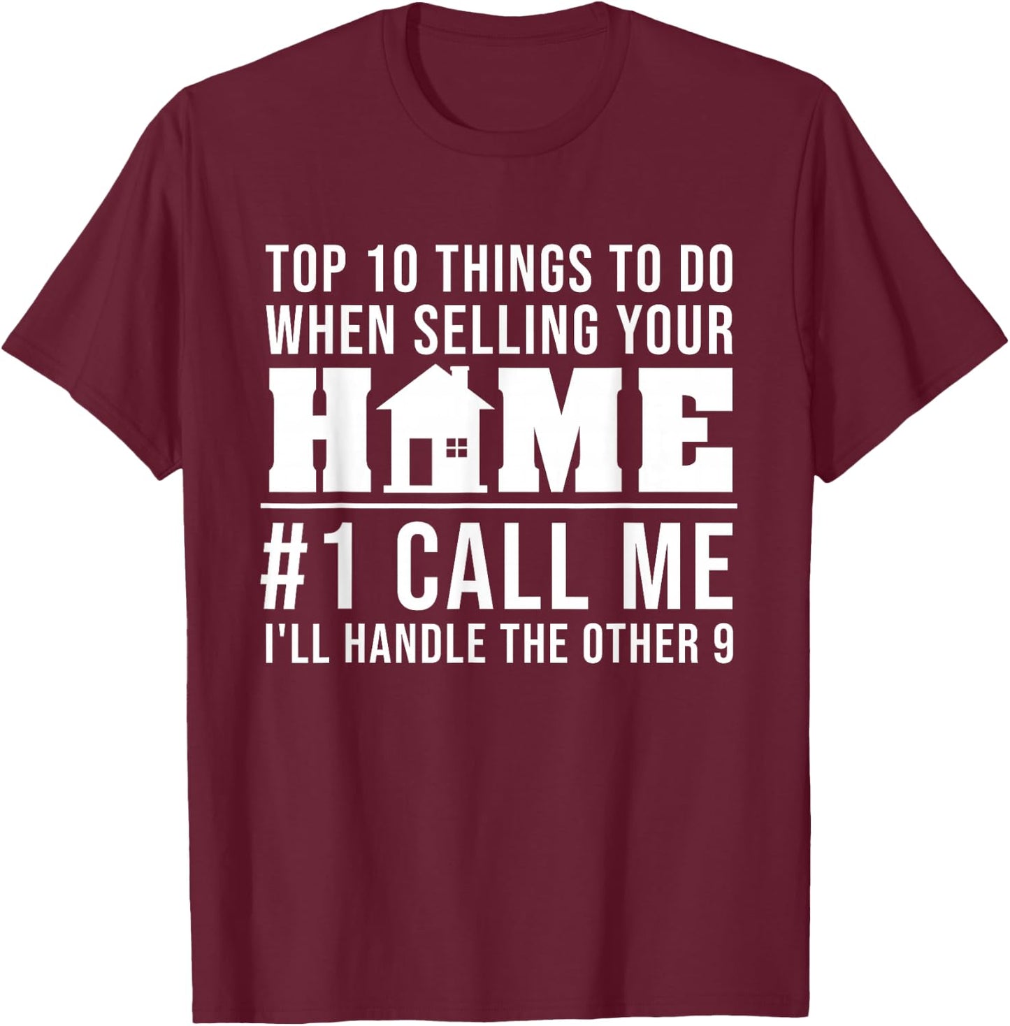 Cool Real Estate Agent Art Men Women Home Realtor Broker T-Shirt - T-Shirt | Maroon