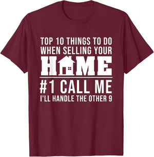 Cool Real Estate Agent Art Men Women Home Realtor Broker T-Shirt - T-Shirt | Maroon