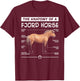 The Anatomy Of A Fjord Horse T-Shirt - T-Shirt | Maroon