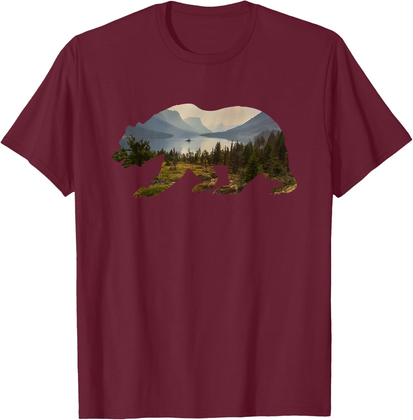 Preserve & Protect Vintage National Park Bear Wildlife Small T-Shirt - T-Shirt | Maroon