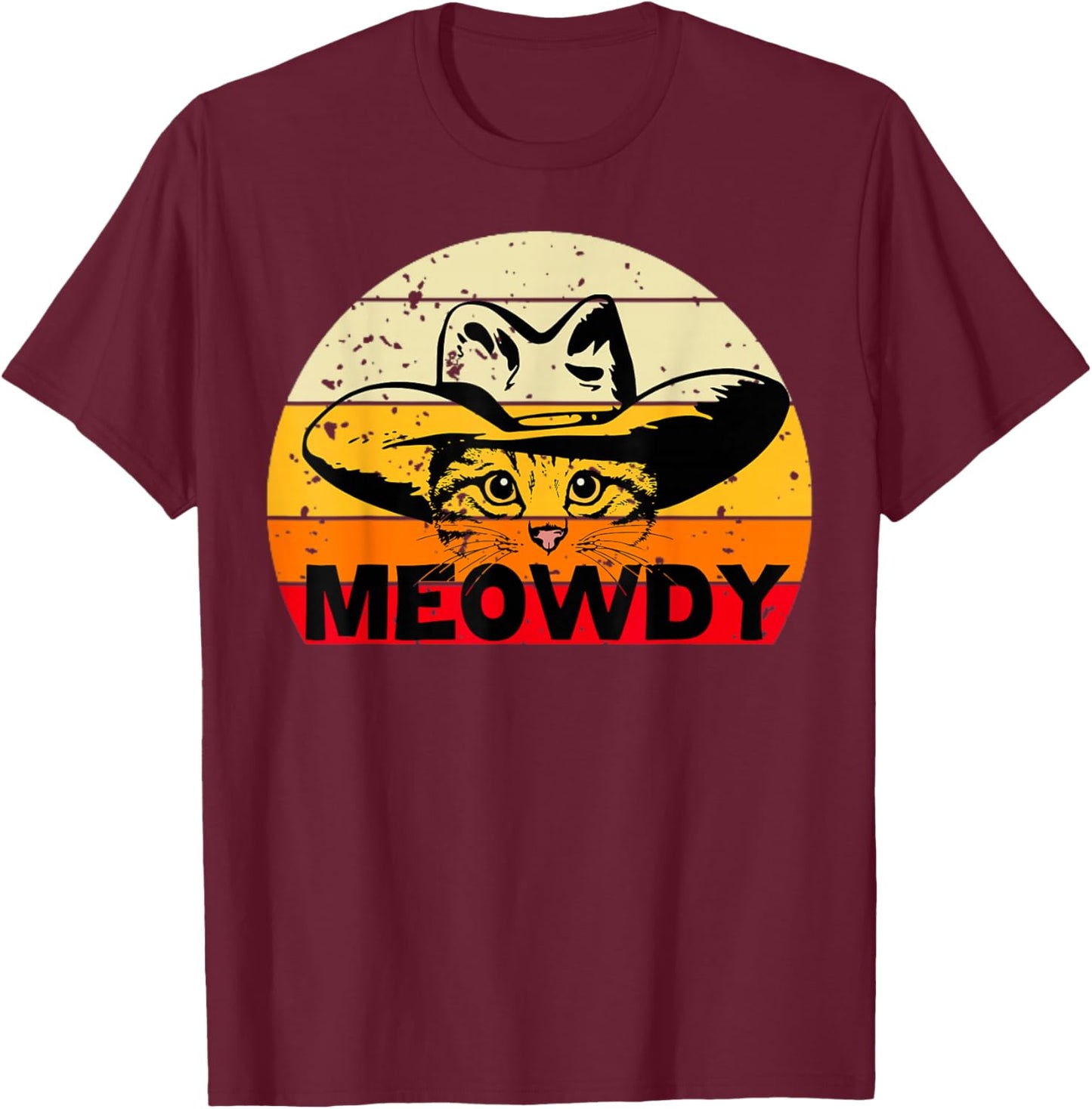 Meowdy T-Shirt - T-Shirt | Maroon