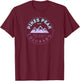 Pikes Peak Colorado - Rocky Mountain Retro T-Shirt - T-Shirt | Maroon