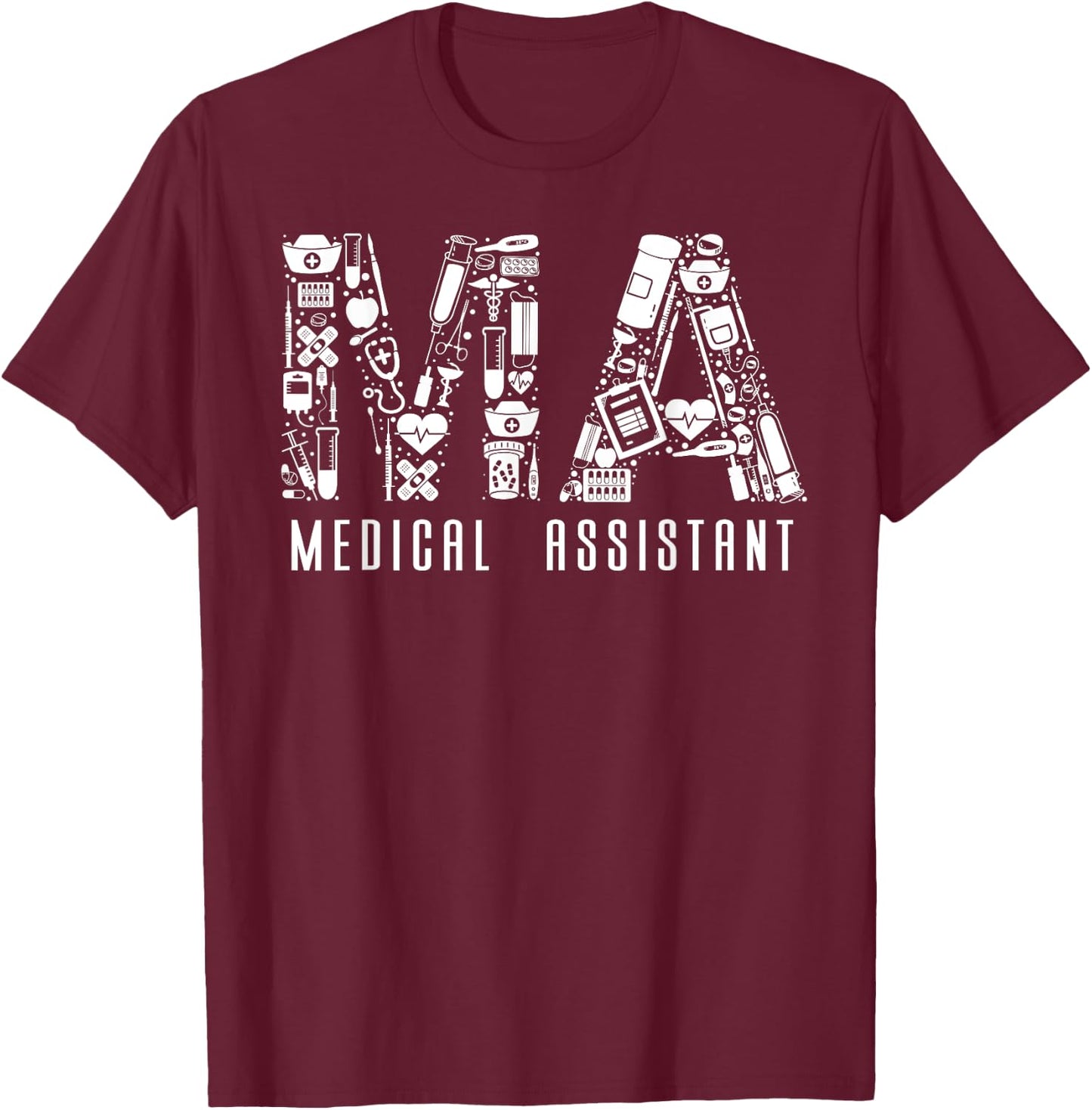 Certified Medical Assistant CMA T-Shirt - T-Shirt | Maroon