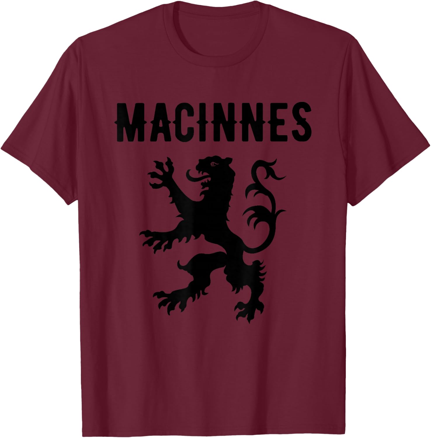 MacInnes Clan Scottish Family Name Scotland Heraldry T-Shirt - T-Shirt | Maroon