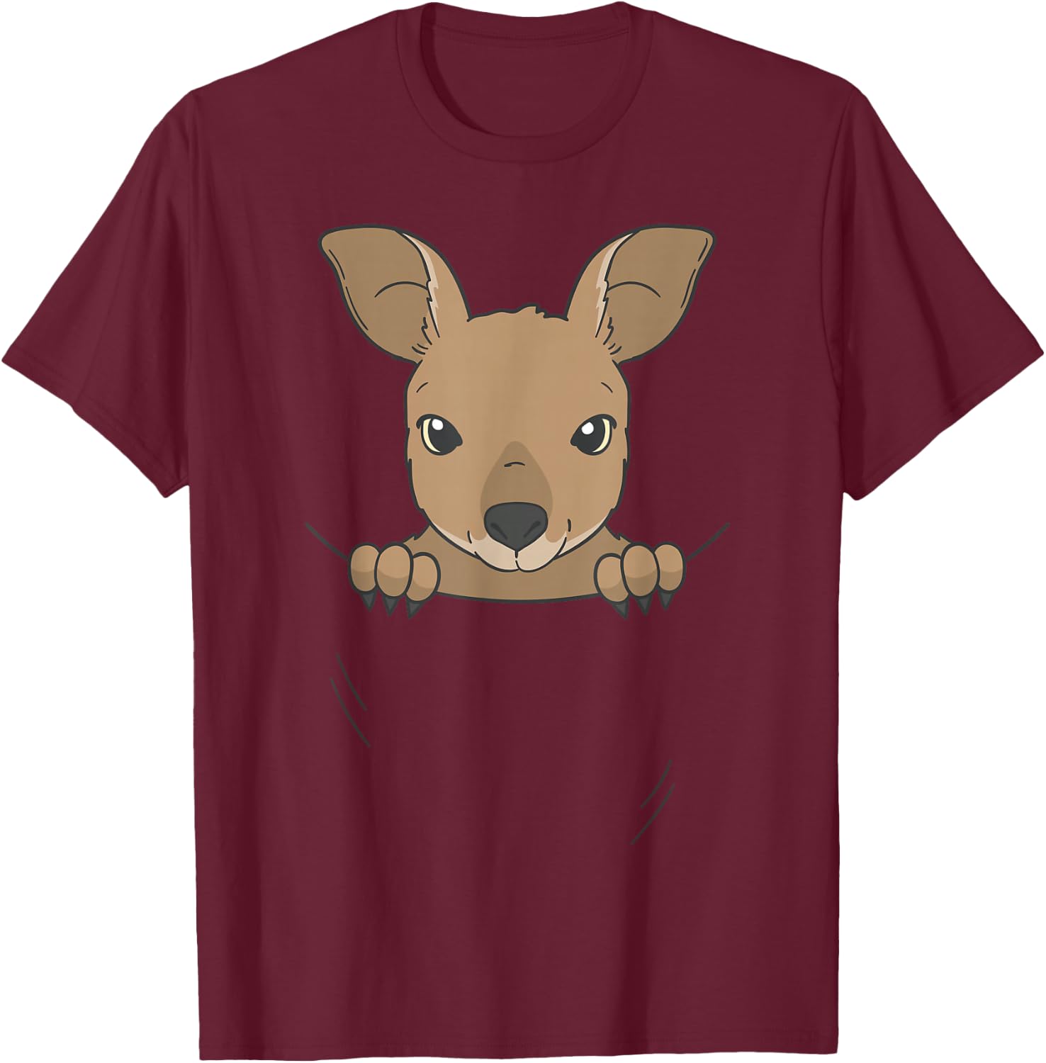 DIY Halloween Costume Kangaroo Kids Adults Australia Aussie T-Shirt - T-Shirt | Maroon