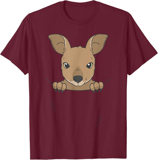 DIY Halloween Costume Kangaroo Kids Adults Australia Aussie T-Shirt - T-Shirt | Maroon
