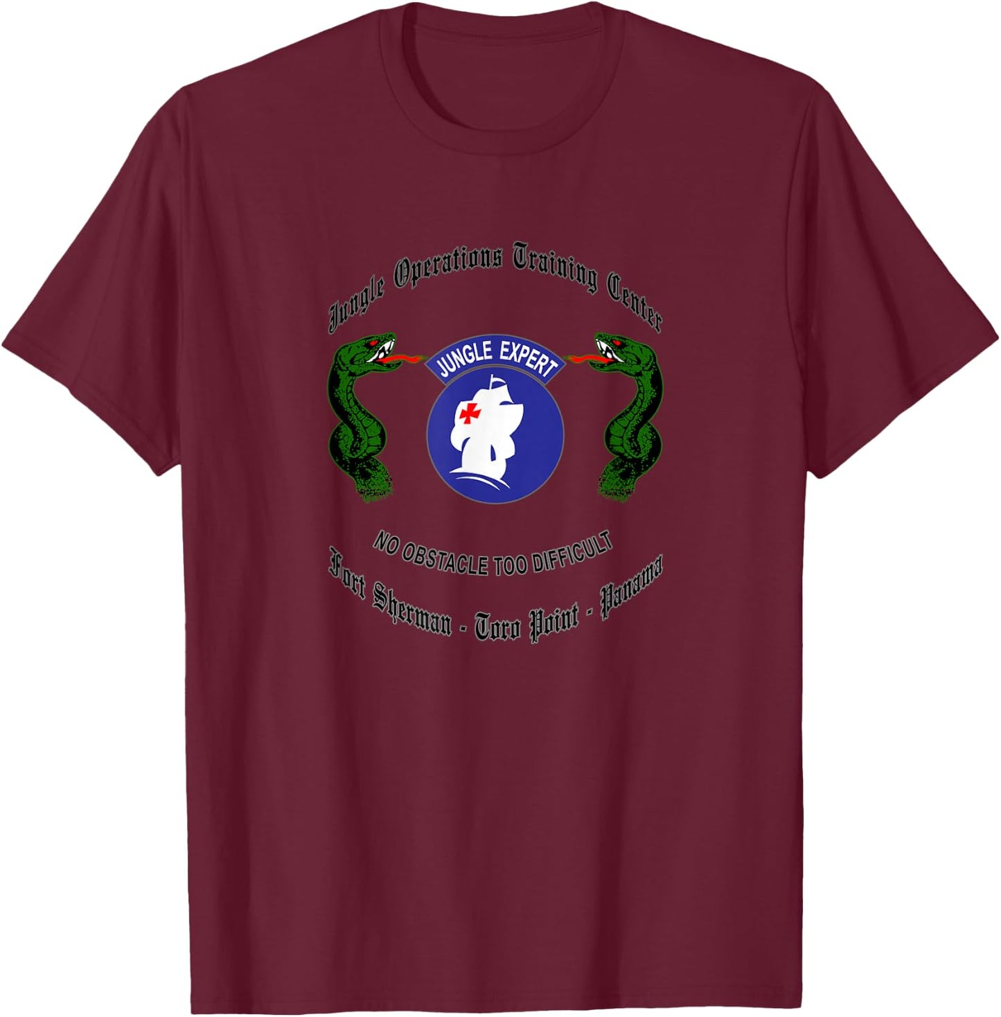 Jungle Operations Training Center T-Shirt - T-Shirt | Maroon