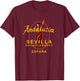 Spain Flamenco Dance Seville Sevilla Espana Andalusia T-Shirt - T-Shirt | Maroon