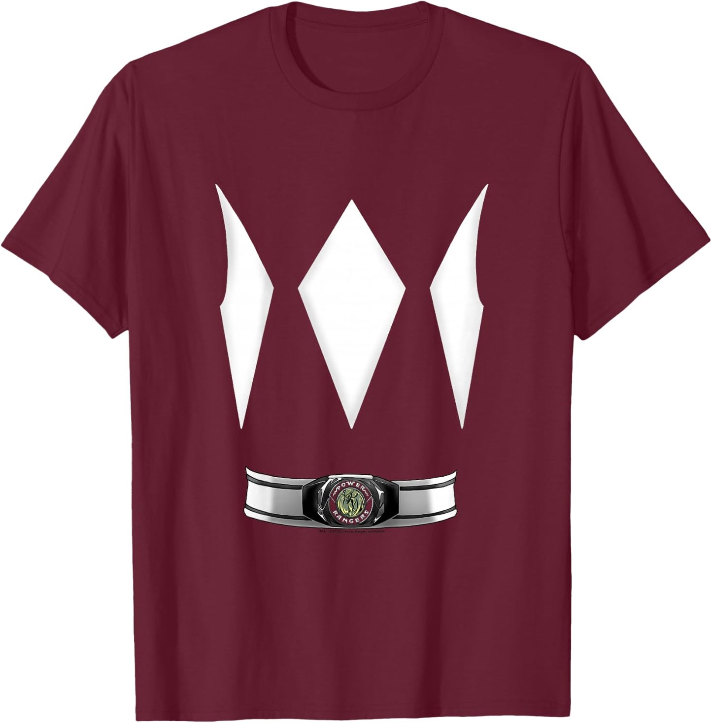 Kids Power Rangers Halloween Pink Ranger Costume T-Shirt - T-Shirt | Maroon