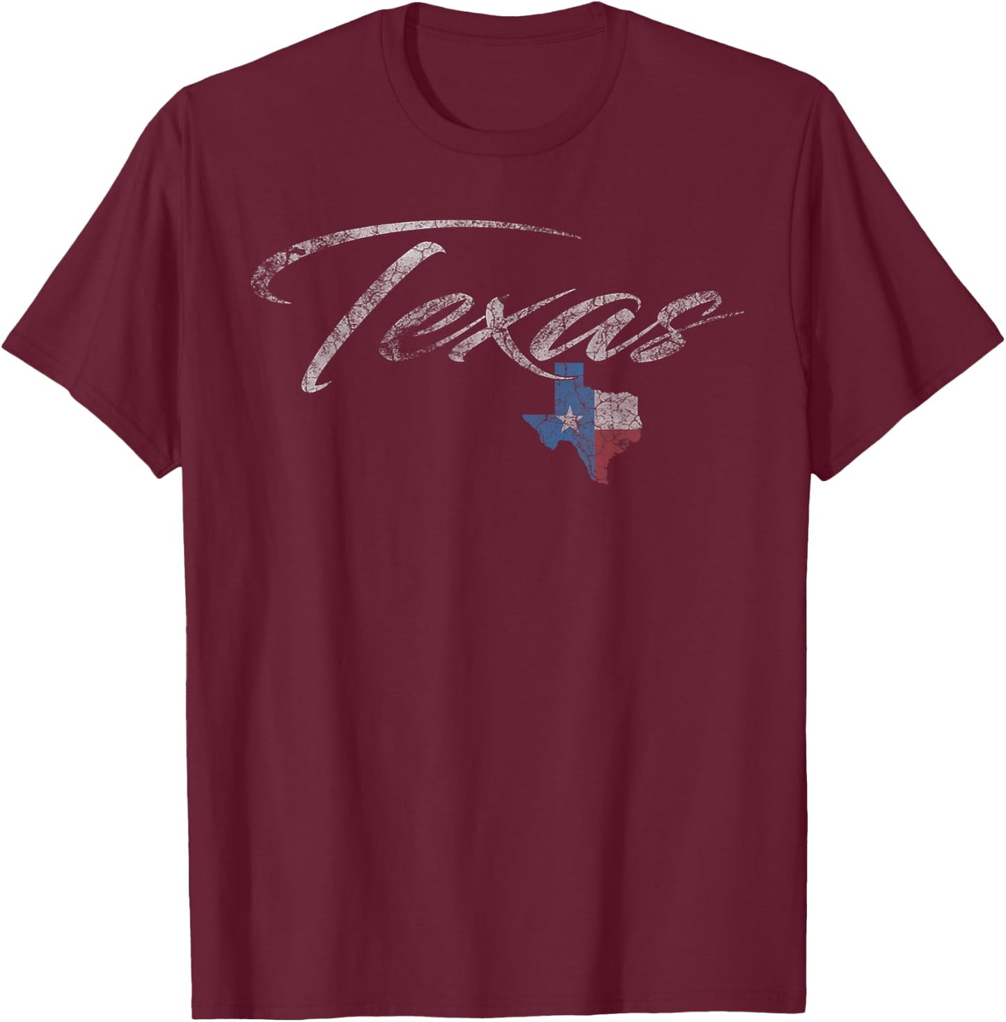 Texan Gifts Texas Shirt Texas Graphic . Men TX T-Shirt - T-Shirt | Maroon