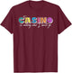 The Casino is Calling and I Must Go Gambling Casino Lover T-Shirt - T-Shirt | Maroon