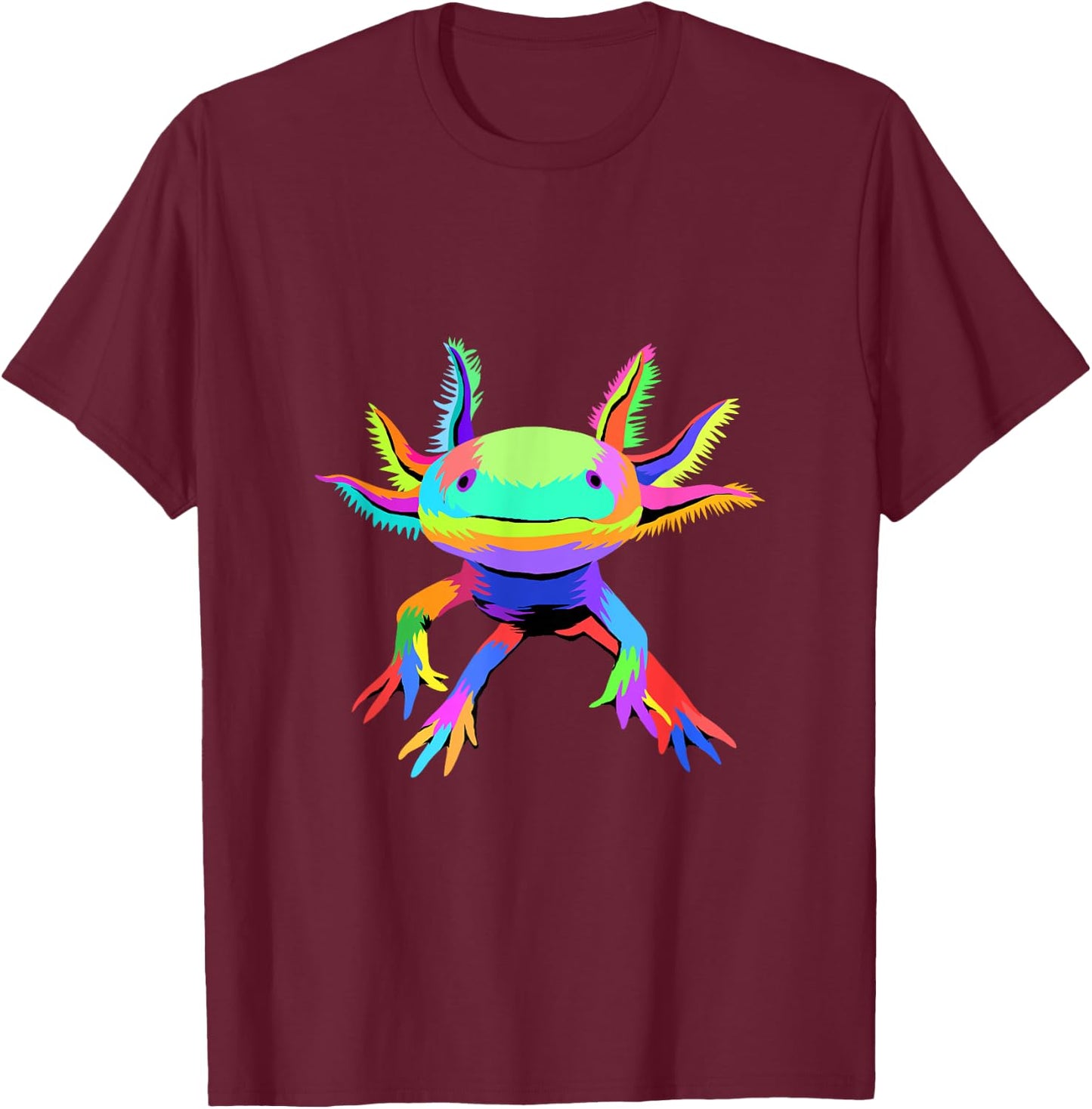 Axolotl Pop Art Axolotl Animal Axolotl Lover T-Shirt - T-Shirt | Maroon