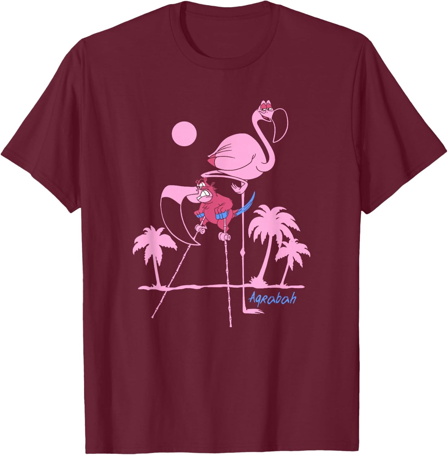 Disney Aladdin Iago Flamingo Costume V2 T-Shirt - T-Shirt | Maroon