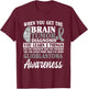 Glioblastoma Awareness GBM Advocate Astrocytoma Brain Tumor T-Shirt - T-Shirt | Maroon