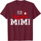 Proud Baseball Mimi Grandma Sport Women Mother's Day T-Shirt - T-Shirt | Maroon