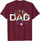 Dad Outer Space Birthday Party Grandson Nephew Universe Pop T-Shirt - T-Shirt | Maroon