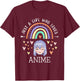 Just A Girl Who Loves Anime Rainbow Gifts For Anime Lover T-Shirt - T-Shirt | Maroon