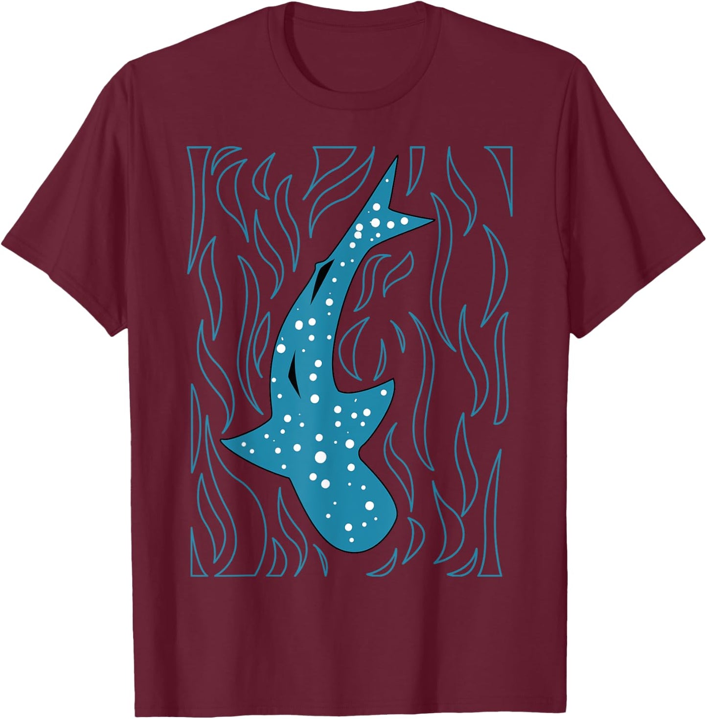 Whale Shark Lover Filter Feeder Fish Colossal Sea Animal T-Shirt - T-Shirt | Maroon