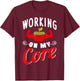 Funny Apple Working Out Fitness T-Shirt - T-Shirt | Maroon