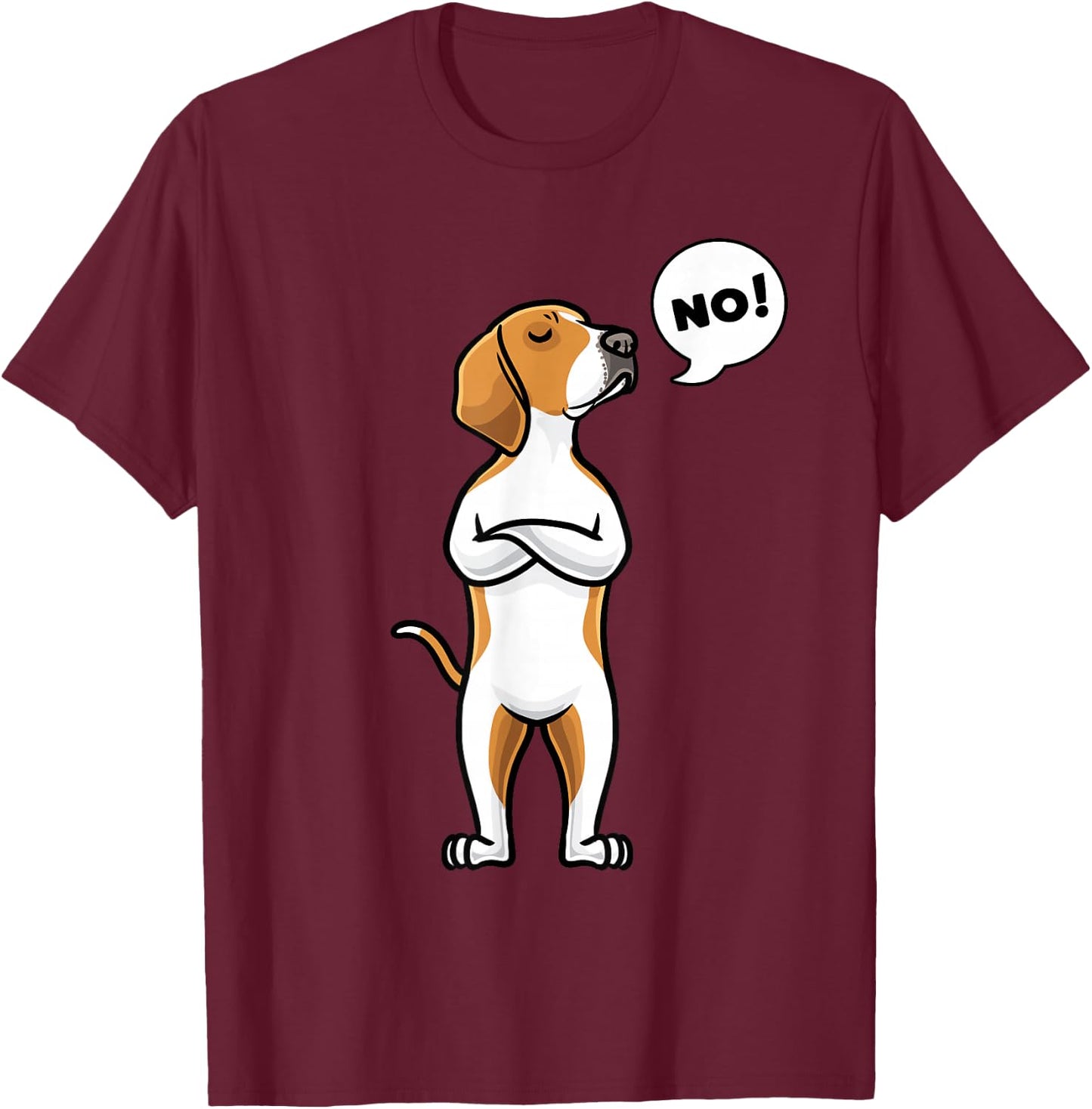 Sturer American Foxhound Dog T-Shirt - T-Shirt | Maroon