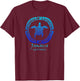 Jamaica, West Indies Vintage Retro Tribal Turtle Vacation T-Shirt - T-Shirt | Maroon