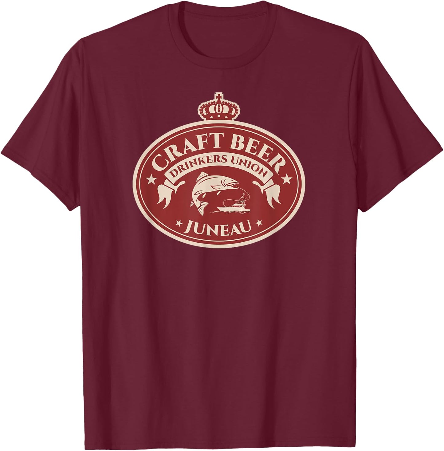 Craft Beer Lovers Juneau Alaska T-Shirt - T-Shirt | Maroon