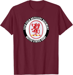 13th Field Artillery Regiment United States Army Veteran T-Shirt - T-Shirt | Maroon