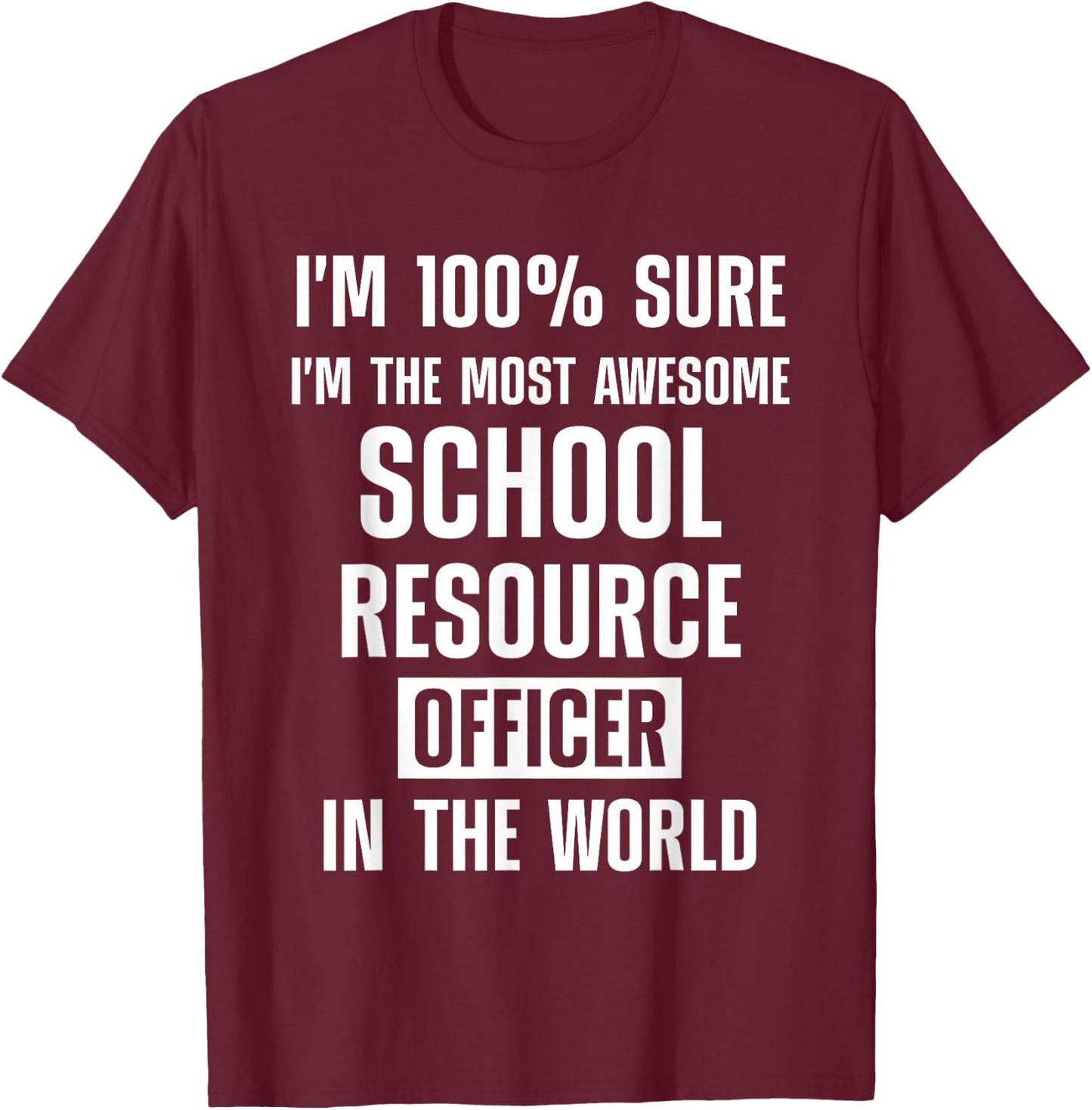 School Resource Officer SRO T-Shirt - T-Shirt | Maroon