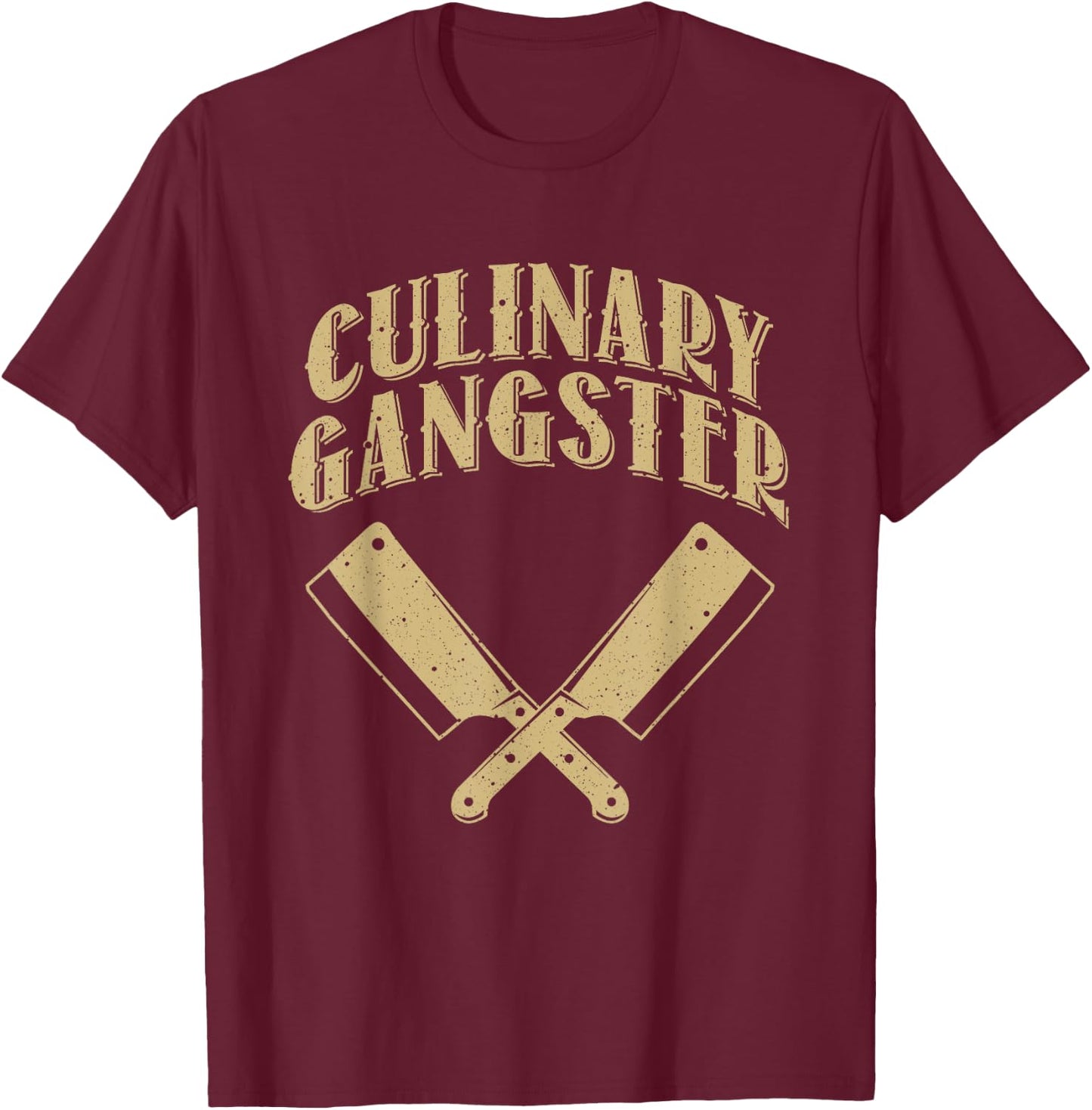 Funny Chef Art Kitchen Restaurant Cooking Lovers T-Shirt - T-Shirt | Maroon