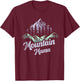 Mountain Mama Camping Hiking Mom Adventure Mothers Day T-Shirt - T-Shirt | Maroon