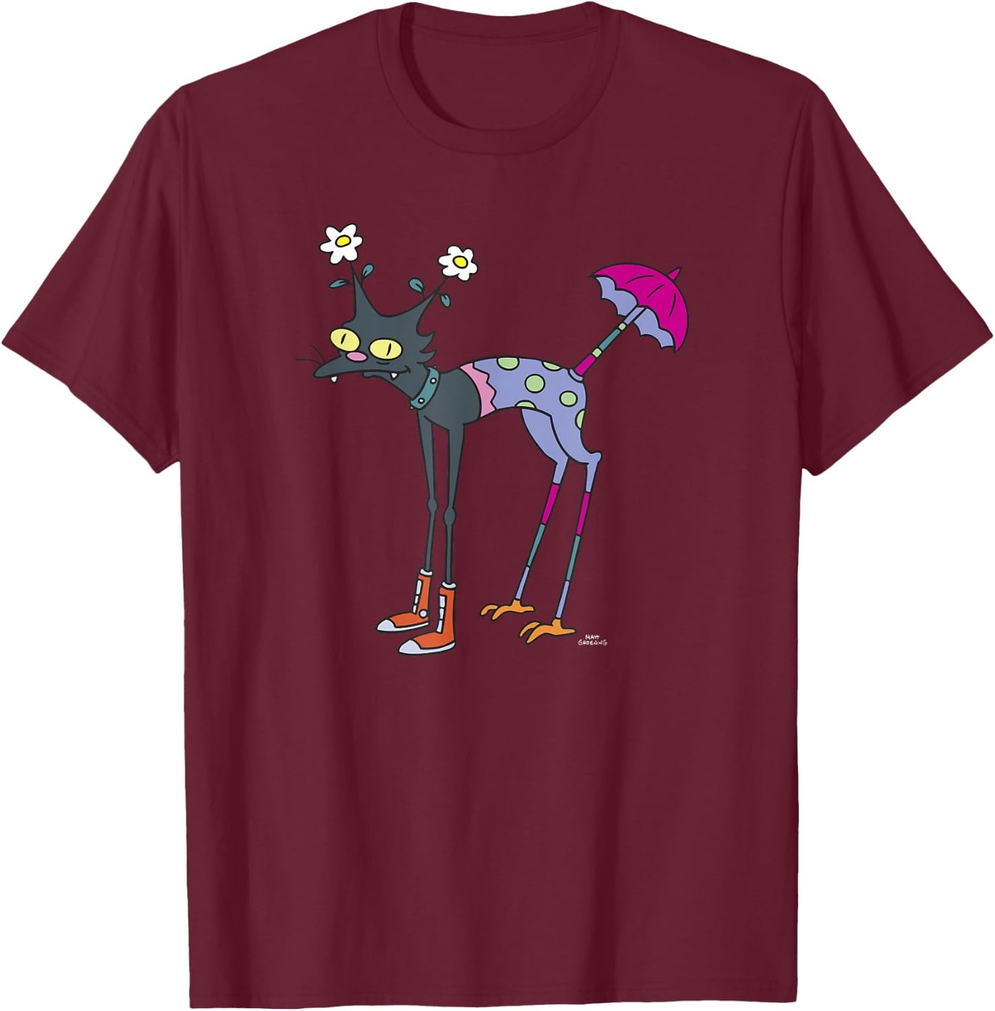 The Simpsons: Treehouse of Horror Halloween Snowball 2 Alt T-Shirt - T-Shirt | Maroon
