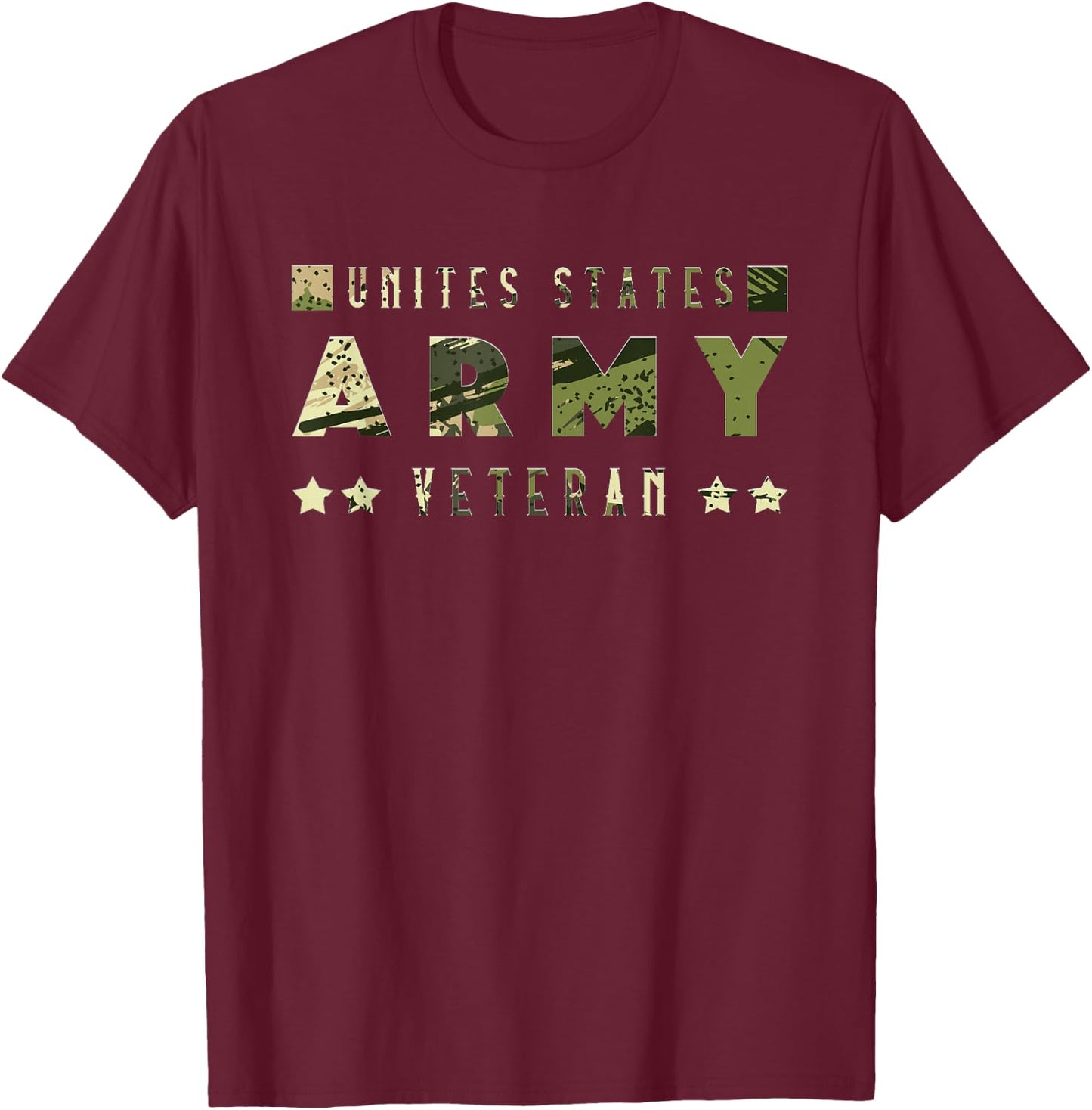 Veteran Outfit Women United States Army Veteran T-Shirt - T-Shirt | Maroon