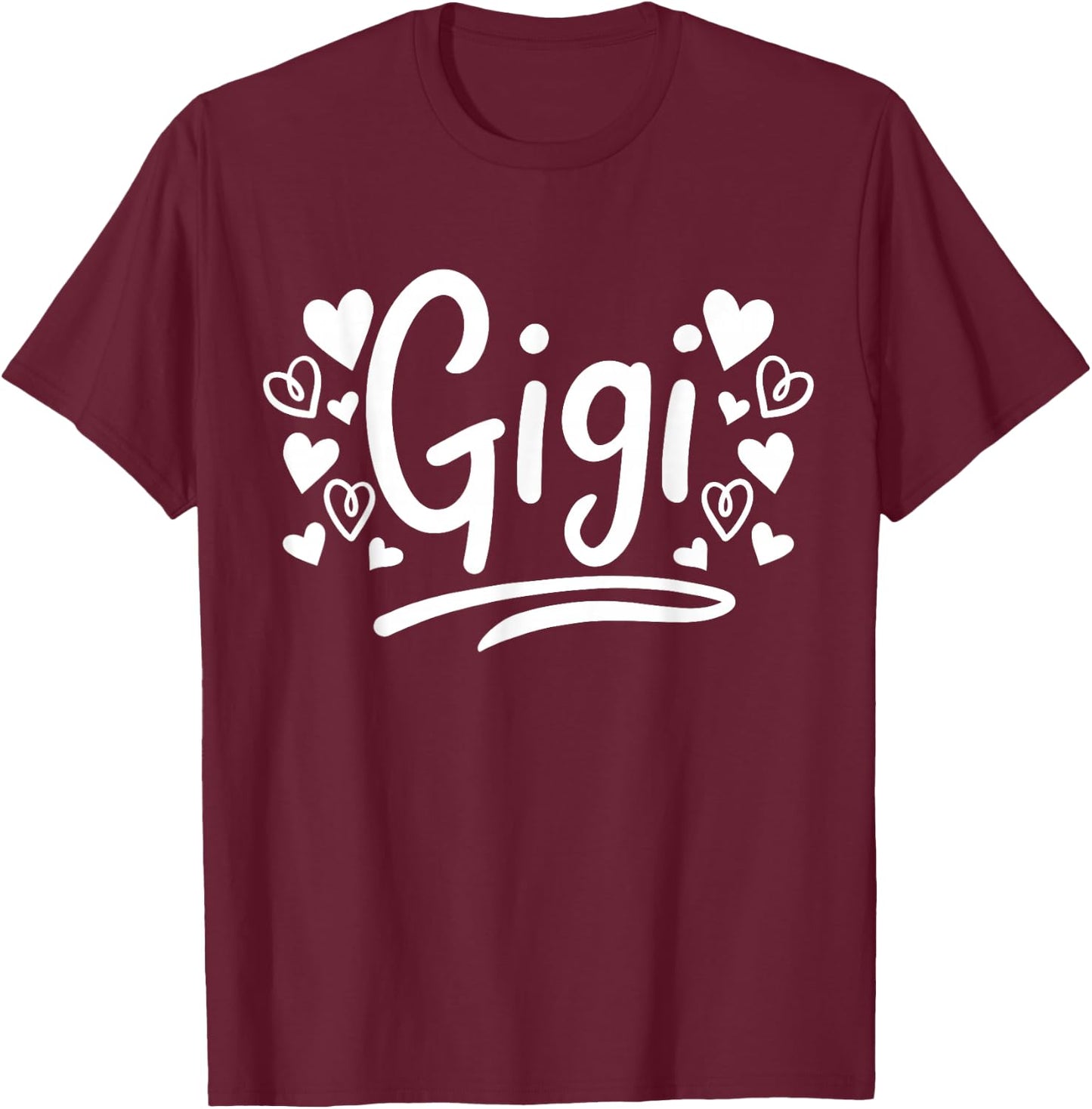 Gigi Grandma T-Shirt - T-Shirt | Maroon