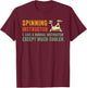Spin Bike Funny Spin Instructor Spinning Cyclist Spinner Gym T-Shirt - T-Shirt | Maroon