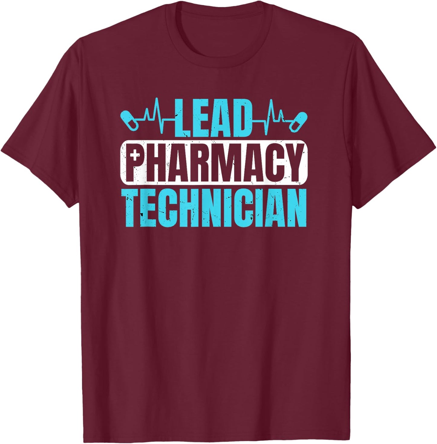 Lead Pharmacy Technician CPhT Pharmacy Tech Graduation T-Shirt - T-Shirt | Maroon
