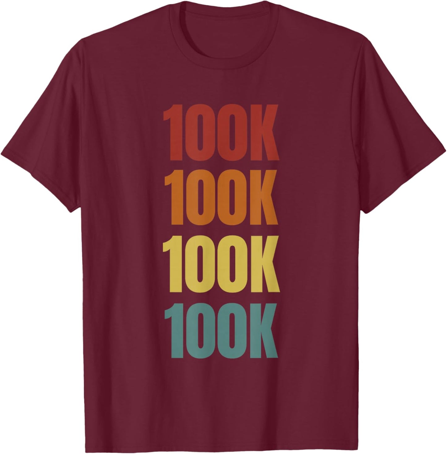 Ultra Marathon Runner Gift Retro Running 100K Endurance Run T-Shirt - T-Shirt | Maroon